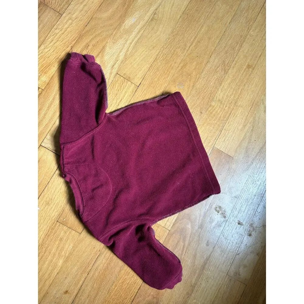 Carter's fleece pullover 6 months, burgundy, 